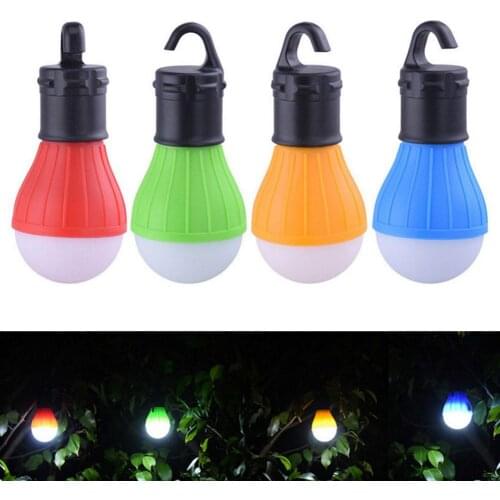 LED Bulb Camping Lantern Portable Emergency Outdoor Tent Light Handy Hook Torch Waterproof Lamp For Hiking Fishing