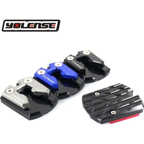 Motorcycle Kickstand Foot Side Stand Extension Pad Support Plate For YAMAHA NMAX155 N-MAX155 NMAX 155 N-MAX 2015 2016 2017
