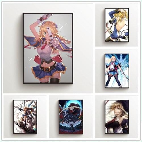 WTQ Canvas Painting Anime Posters BlazBlue Noel Vermillion Rachel Retro Poster Wall Decor Wall Art Picture Room Decor Home Decor