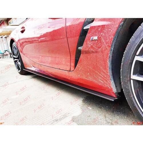 Z-ART side lip for Z4 2020 Z4 carbon fiber side spoiler for G29 Z4 carbon fiber side chin for Z4 side skirts carbon fiber