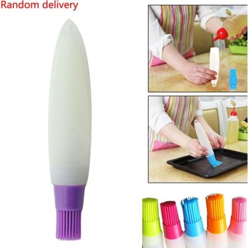 1PC Silicone Basting Pastry Brush Oil Brushes For Cake Bread Butter Cooking Baking Tools Kitchen Safety BBQ Brush