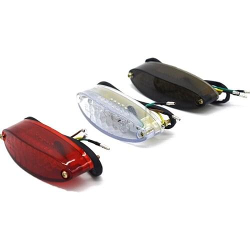 1 pc 12cmx3.5cm Motorcycle Bike Rear Tail Stop Red Light Lamp for Dirt Bike taillight rear lamp braking light