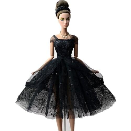 NK 1 Pcs Handmade wedding Bridal Gown Dress Clothing For Barbie doll Princess Outfit Clothes Gift For Girls