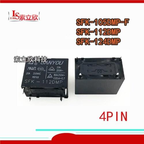 10PCS/lot 100%New Relay SFK-105DMP-F 5VDC SFK-112DMP 12VDC SFK-124DMP 24VDC SFK 112DMP 4PIN A set of normally open