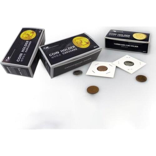 100Pcs/Set Cardboard Display Storage Holder Collection Supplies for 40x40mm Coin