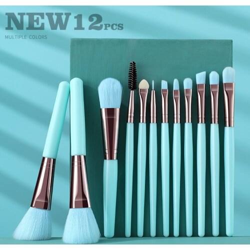 12 Fluorescent Color Makeup Brushes Makeup Eye Shadow Brush And Other Beauty Tool Makeup Tools
