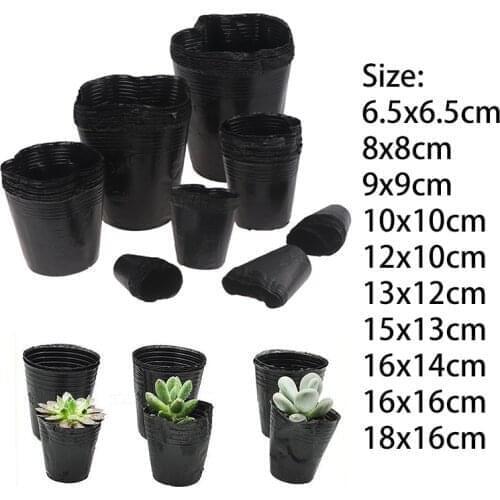 20pcs Disposable Plant Pot Plastic Flower Pot Nutrition Bowl Seedling Cup Balcony Garden Planter Home Decor Seedling Flower Pot