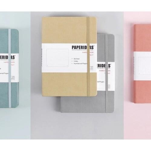 A5 Hardcover Bullet Journals Dot Notebook 188 Page 100gsm 5.7x8.2inch Retro Diary Bandage Candy Color Journal Notepad Agenda