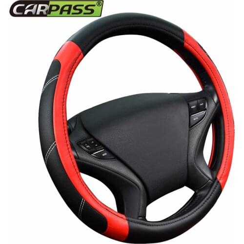 Car Steering Wheel Covers Four Colors Aritificial Leather Universal Auto Interior Accessories Car Steering Wheel Covers for ford