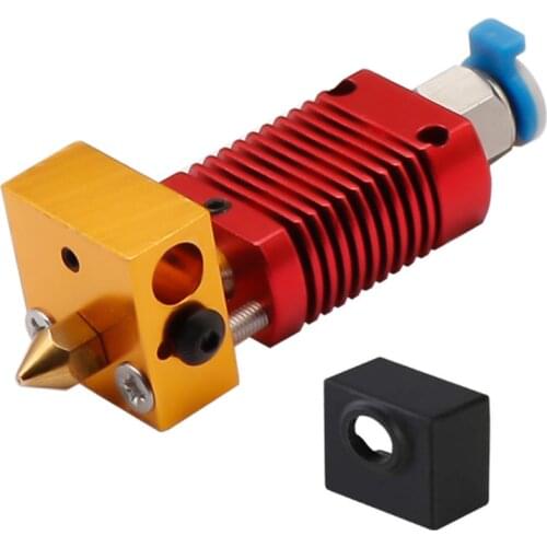 Ender 3 Hotend J-head CR10 Hotend+Silicone Sock MK8 Extrude 3D Printer Parts for CR10 Heatsink Aluminum Block MK8 Nozzle