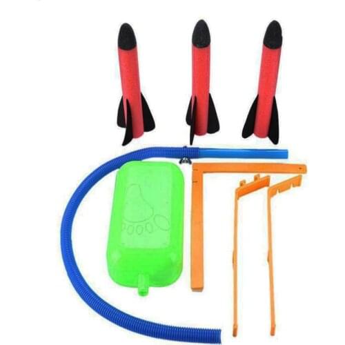 Childrens Foot Plastic Rocket Launcher Pressure Air Outdoor Science Educational Toy Multiplayer Game Toy For Student Gift