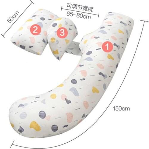 Maternity Pillow U-Shaped Waist Support Pillow Detachable Sleeping Pillow Pregnancy Supplies full body pillow body pillow