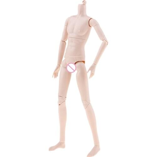 Flexible 20 Joints Male Body without Head for 1/6 BJD for OB Doll Normal Skin