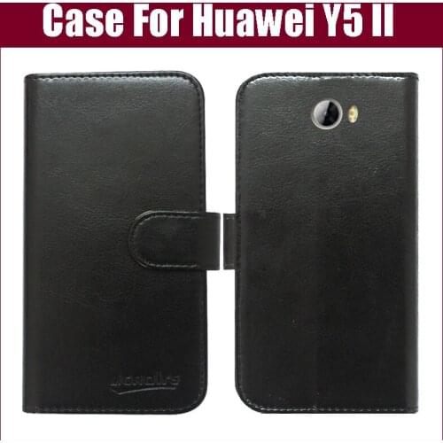 Hot sale! Huawei Y5 II Case,6 Colors High Quality Fashion Flip Leather Protective Case For Huawei Y5 II Cover Phone Bag