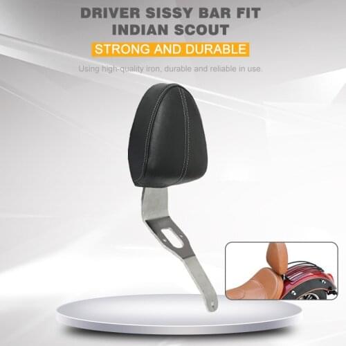 Driver Backrest Sissy Bar & Backrest Leather With Sponge Filling For Indian Scout High Quality Iron Motorcycle Accessories