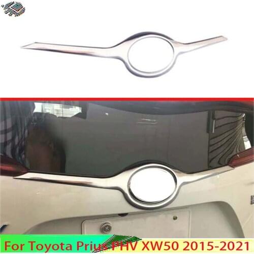 For Toyota Prius Prime XW50 PHV 20162017 2018 ABS Rear Tail Trunk Lid Molding Trim Decoration Cover Trim Car Styling Accessories
