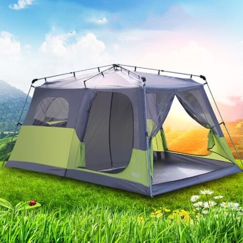 Landwolf Two-bedroom automatic tent 4-5-8 people double-layer anti-rain beach multiplayer outdoor camping tent with big space