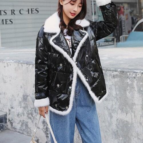 Down Quality High Jacket 2021 New Arrival Natural Real Mink Fur Coat Thick Warm Short Clothes Plus Size Parka Turn-Down Collar