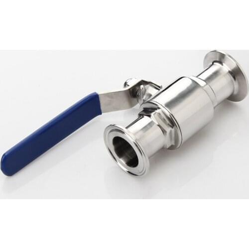 3/4" 19MM 304 Stainless Steel Sanitary Ball Valve Tri Clamp Ferrule Type For Homebrew Diary Product Manual Valve