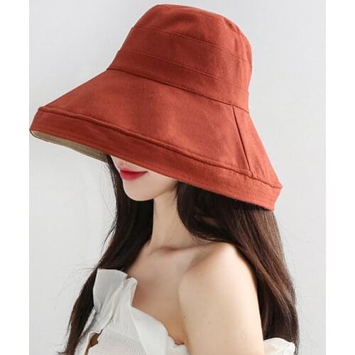 Folding ladies summer outing sun hat vacation summer hat beach hat tide summer hat new outdoor windproof sun hat multifunctional