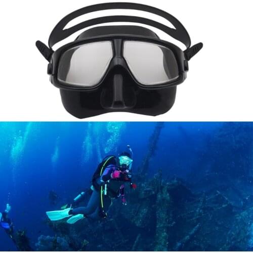 Adult Scuba Diving Mask Silicone Freediving Goggles Underwater Salvage Snorkeling Mask Waterproof Fog Swimming Glasses