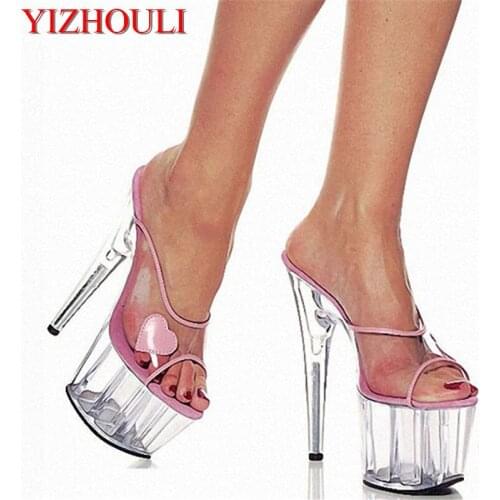 Crystal platform 15 cm high shoes with queen Banquet is cool procrastinate nightclub MM love interest performance shoes