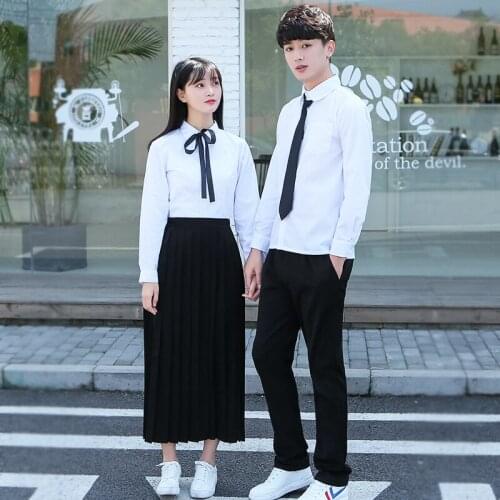 Female Class Uniforms Japanese Girl School Uniform Suit College Style Junior High School Graduation Photo Boy Student Set H2425