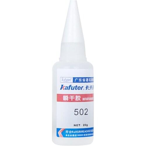 Kafuter 502 powerful speed 3 second sticky Universal glue for metal glass wood plastic leather ceramic repair