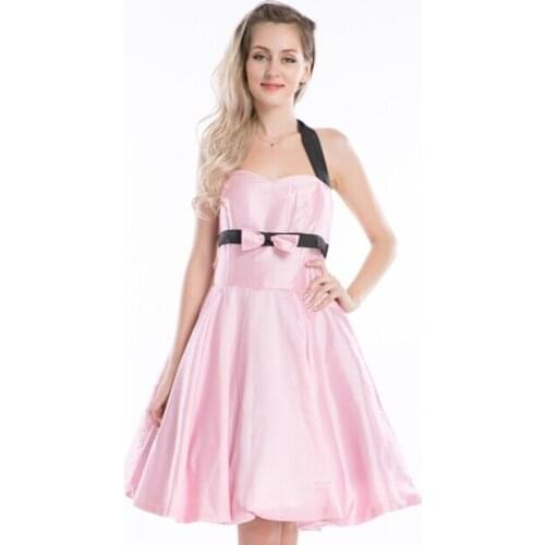 XXXXXXL XXXXXL exy Retro White Polka Dot Dress 2018 Audrey Hepburn Vintage Halter Dress 50s 60s Gothic Pin Up Rockabilly Dress