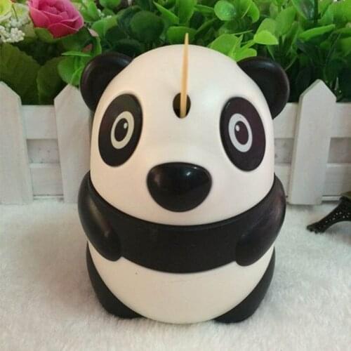 1Pcs Toothpick holder Cute Portable Automatic Toothpicks Container Cartoon Shape Home Table Organizer Plastic