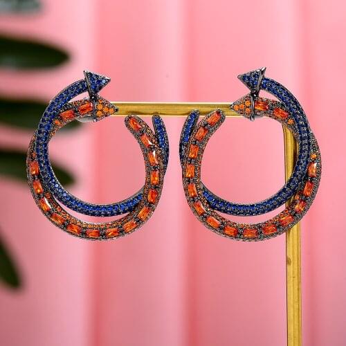 GODKI 2021 New Luxury Micro Pave Setting Shiny Round Drop Dangle Earring Great Design AAA+ Cubic Zirconia Fashion Earring