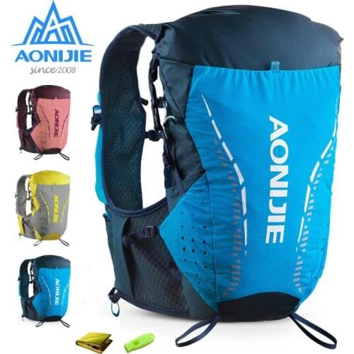 AONIJIE S/M ML L/XL C9104 Ultra Vest 18L Hydration Backpack Pack Bag Soft Water Bladder Flask Hiking Trail Running Marathon Race