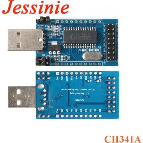 CH341A Programmer USB to UART IIC SPI I2C Convertor Parallel Port Convertor Module Onboard Operating Indicator Lamp Board Module