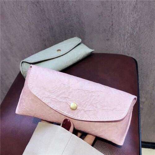 PU Leather Glasses Case Cover Sunglasses Glasses Holder Box Eyeglasses Solid Storage Portable Glasses Pouch Bag Fashion New