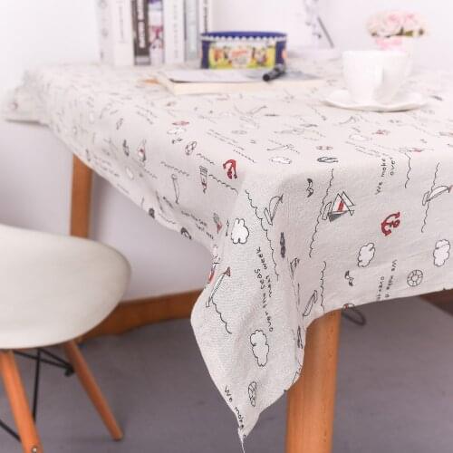 Flower Print Decorative Table Cloth Cotton Linen Lace Tablecloth Dining Table Cover For Kitchen Home Decor Dropshipping