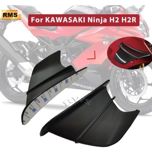 For KAWASAKI Ninja H2 H2R Modified Accessories Winglet Aerodynamic Wing Kit Spoiler Front Winglet Fairing Side Wing Windshield