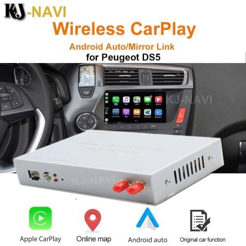 For Peugeot DS5 C4L C4 C3 C5 207 2013-2015 with Android Auto Mirror Link AirPlay Car Play Function Wireless Apple CarPlay