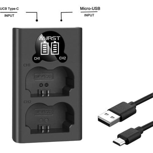 Dual Charger NP-W235 NPW235 W235 replacement for Fujifilm Fuji X-T4, XT4 Digital camera battery