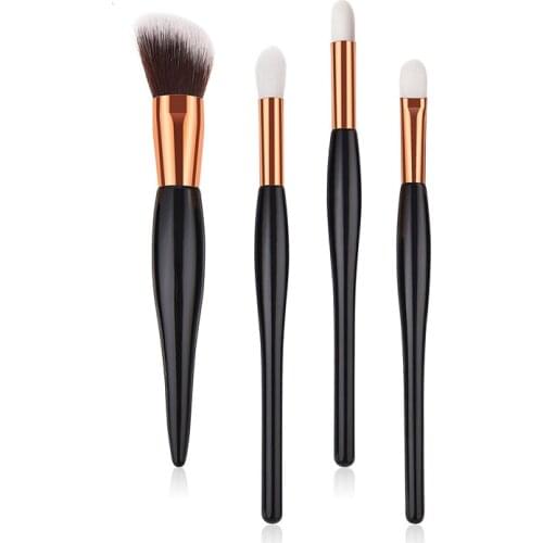 ENNKE small pregnant belly makeup brush suit 4pcs black lady eye shadow makeup brush female professional beauty tool