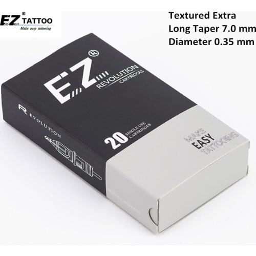 EZ Revolution Tattoo Cartridge Round Liner Textured Super Tight Needles for Tattoo & Permanent Makeup Rotary Machines