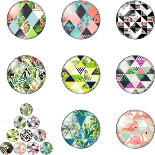 Forest Enjoyinglife Animal Round Photo Glass Cabochon Demo Flat Back Making Findings Handmade DIY Accessories