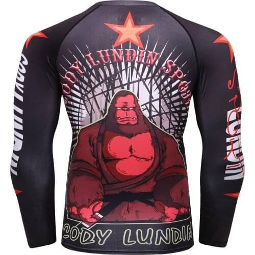 Long Sleeve O-neck Tshirt Men Rashguard High Elastic Compression Shirt Running Jogging Boy Tee Shirt