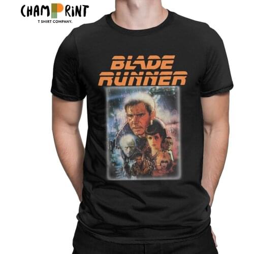 Blade Runner Ridley Scott T Shirts for Men 100% Cotton Funny T-Shirt Crewneck Tees Short Sleeve Clothes Plus Size