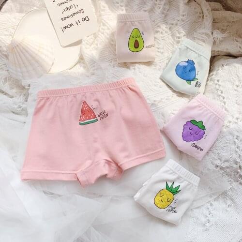 HPBBKD 5Pcs/lot Girls Cotton Boxer Briefs Girl Panties Girls Boxer Shorts Childrens Panties Kids Underwear For 2-14 Years GU236