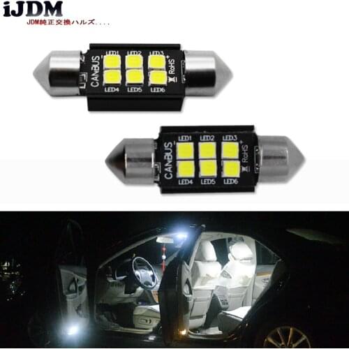 IJDM High Quality C5W C10W LED 31/36/39/41mm CANBUS Car Festoon Light Auto Interior Dome Lamp Reading Bulb White 12V 24V