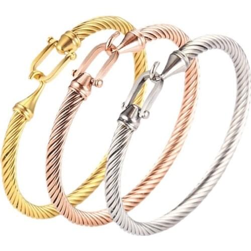 TB1 Rose Gold Black Stainless Steel Bracelet Bracelet Round Armband Jewelry Trendy Variety Bracelets