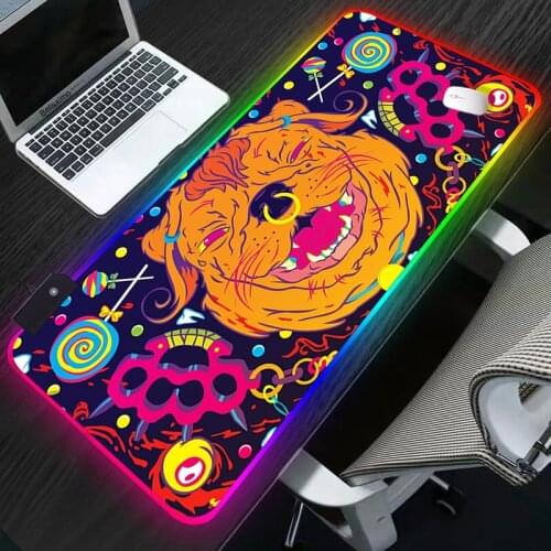 Graffiti Psychedelic Trippy RGB Mousepad Pad Gamer Carpet Computer Mouse Pad Anime Gaming mouse pad High Quality Game Mouse pad