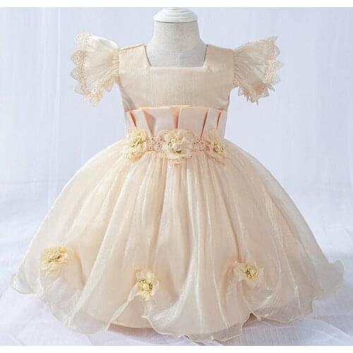 1st Birthday Newborn Baptism 1st Birthday Dress For Baby Girl Clothes Princess Tutu Dress Lace Wedding Dresses 0-24 Months