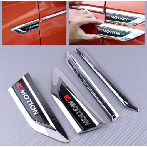 CITALL 4pcs ABS Car Exterior ABS Intake Air Vent Hood Fender Cover Trim Fit for VW Tiguan 2017 2018