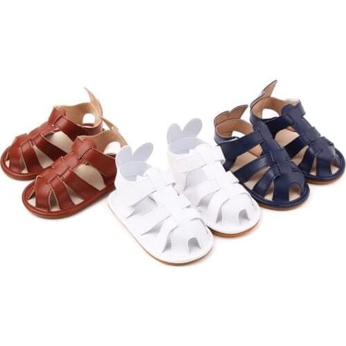Summer Baby Boys Girls Breathable Anti-Slip Shoes Toddler Baotou Sandals